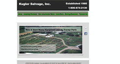 Desktop Screenshot of kuglersalvage.com